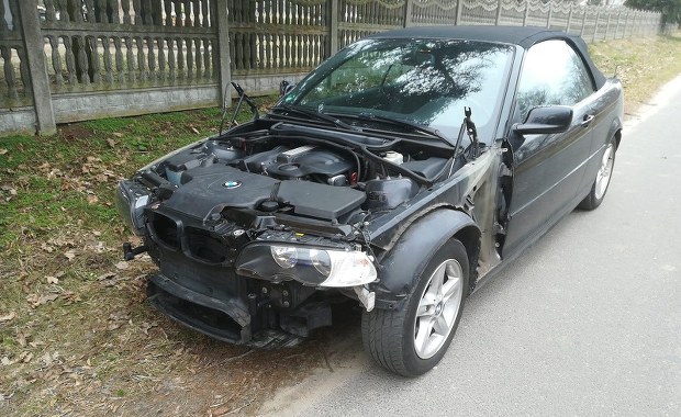 Prowadził bmw, które nie miało maski, zderzaków i tablic rejestracyjnych