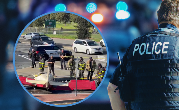 Prywatny samolot spadł na ruchliwe skrzyżowanie. Jedna osoba zginęła  