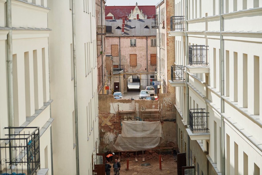 Przebicie tej ściany pozwoli utworzyć nowy pasaż w centrum Łodzi /lodz.pl /Materiały prasowe