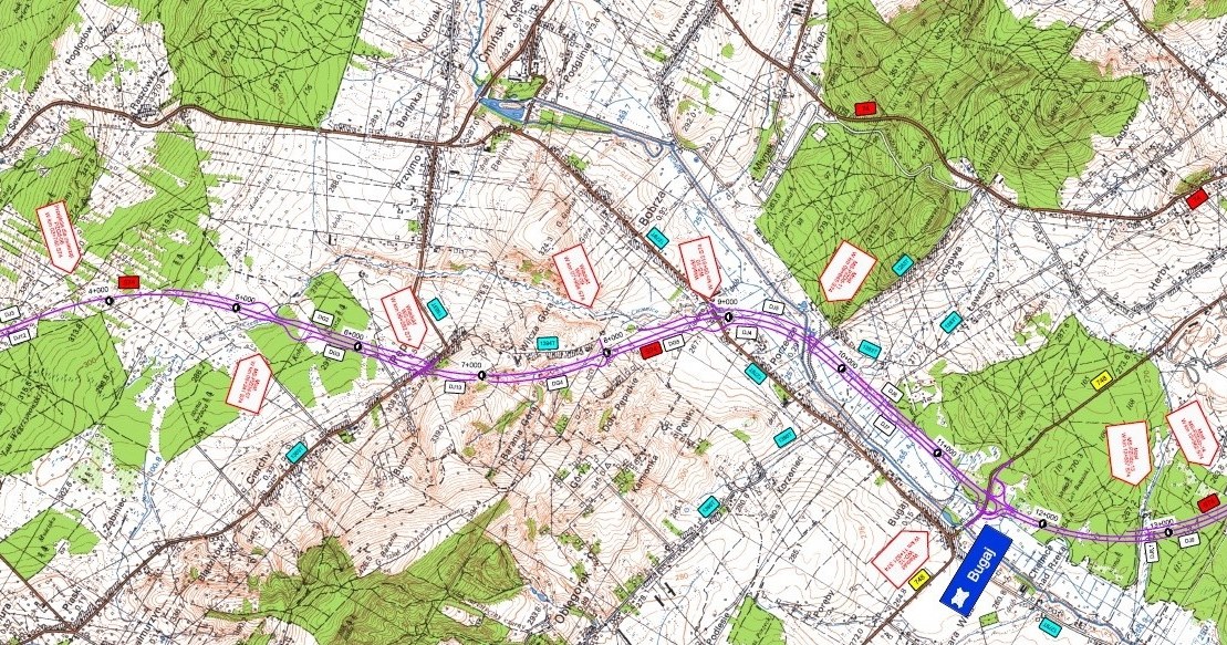 Przebieg drogi ekspresowej S74 Kielce - Mniów /GDDKiA