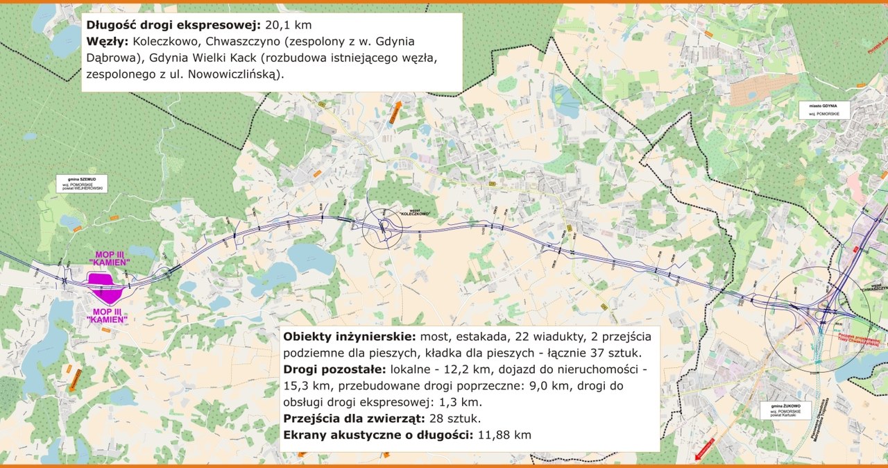 Przebieg drogi /Informacja prasowa