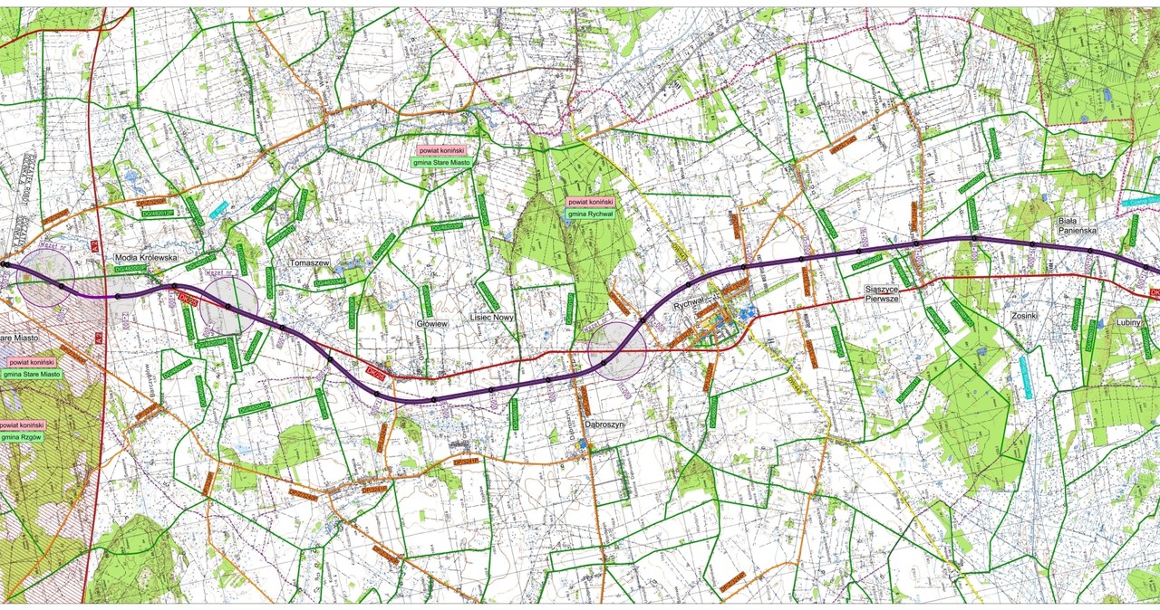 Przebieg planowanej trasy /GDDKiA