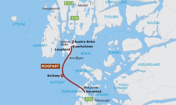 Przebieg tunelu Rogfast. Ilustracja Statens vegvesen / Cowi as /Informacja prasowa