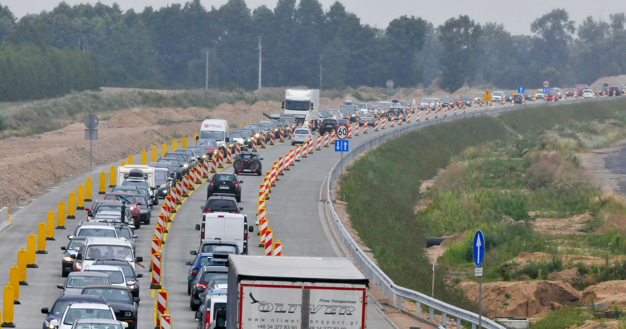 Przebudowa autostrady A1 /Piotr Kamionka /Reporter