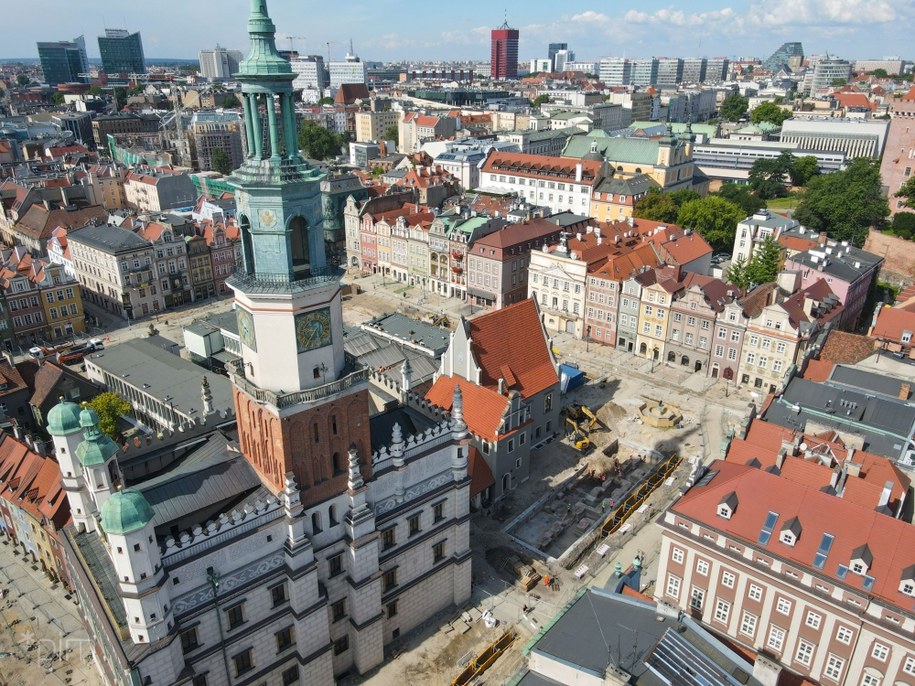 Przebudowa Starego Rynku w Poznaniu. /Poznańskie Inwestycje Miejskie /Materiały prasowe