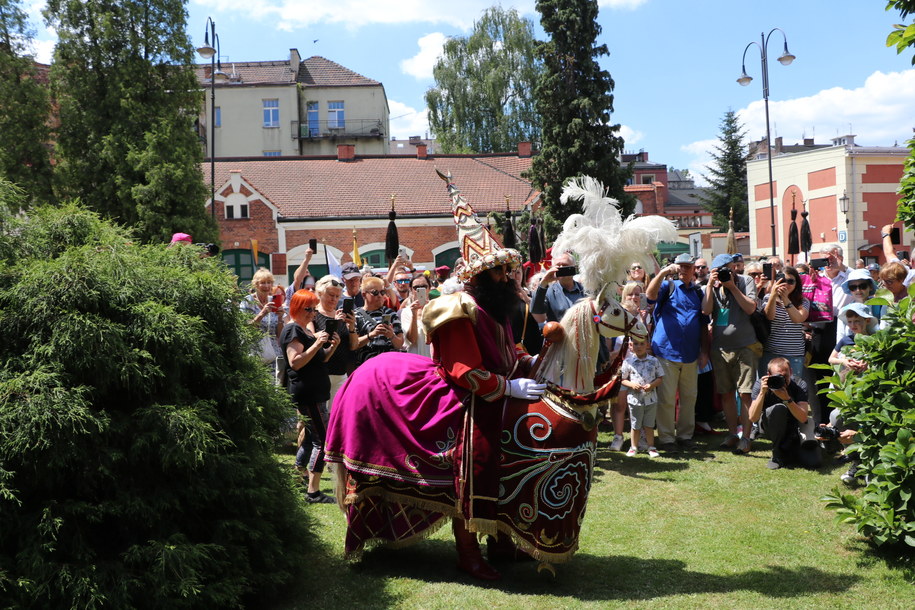 Przechód Lajkonika ulicami Krakowa /Józef Polewka /RMF FM