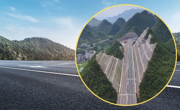 Przecięli góry, by zbudować drogę. Chiny znów zadziwiają świat