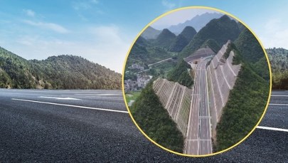 Przecięli góry, by zbudować drogę. Chiny znów zadziwiają świat
