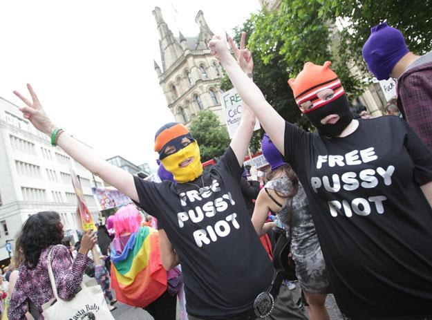 Przeciwko uwięzieniu Pussy Riot protestowano na całym świecie fot. Nathan Cox /Getty Images/Flash Press Media