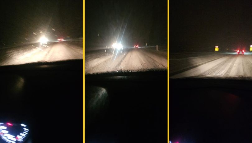 Przed 6 rano tak wyglądała autostrada A4 Alwernia - Kraków /Magdalena Wojtoń /RMF FM