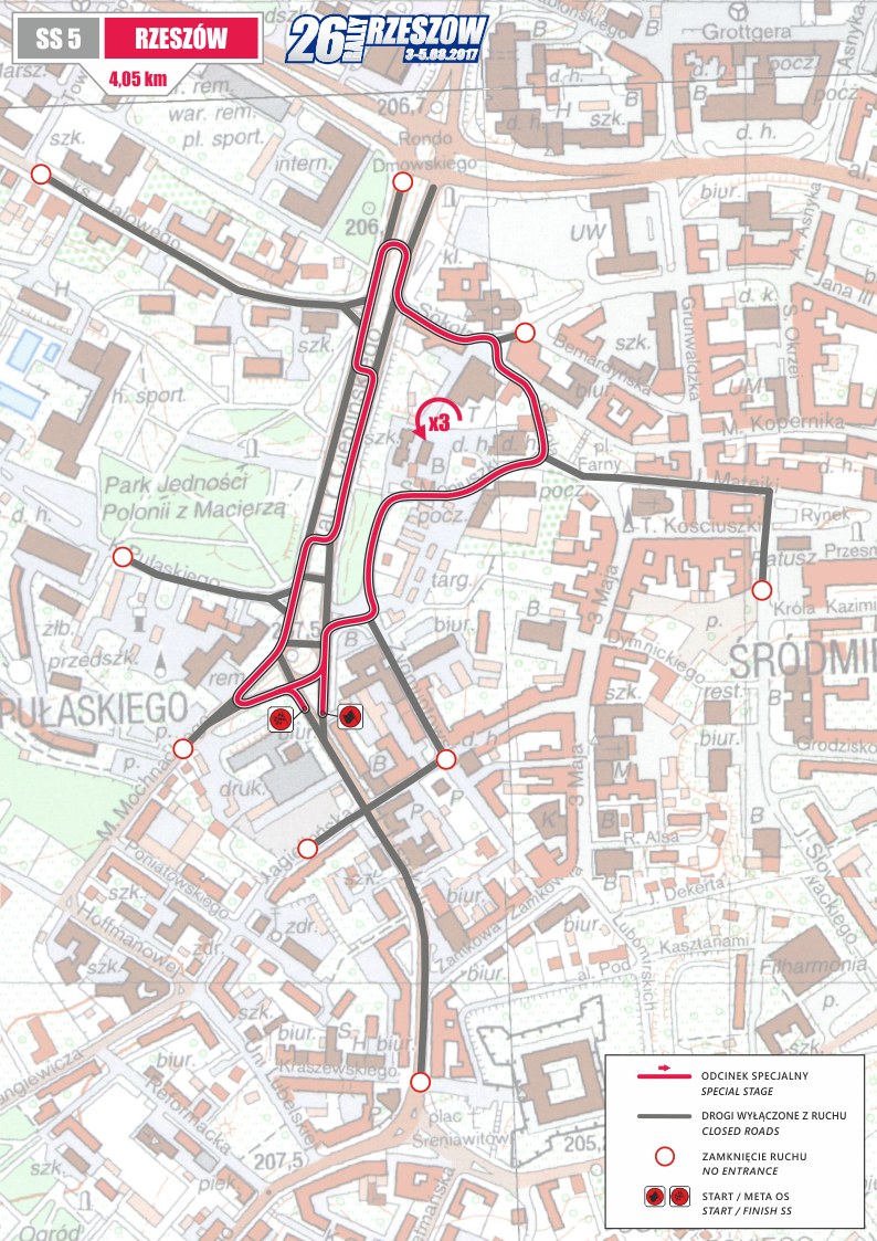 Przed uczestnikami rajdu krótki, 4-kilometrowy odcinek specjalny w centrum Rzeszowa. /RMF FM