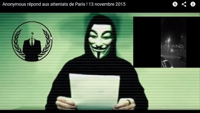 Przedstawiciel Anonimowych wypowiada wojnę ISIS /YouTube
