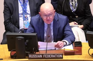 Przedstawiciel Rosji w ONZ przypomina tweet Sikorskiego. "Otwarcie podziękował USA za sabotaż"