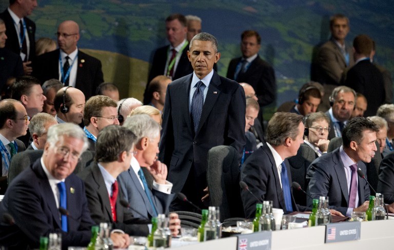 Przedstawiciele państw NATO na szczycie w Walii (4-5 września 2014 roku w Newport) /ALAIN JOCARD / POOL / AFP /AFP