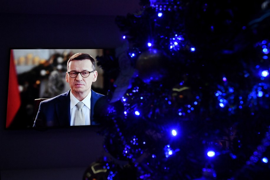 Przedświąteczne wystąpienie premiera / 	Radek Pietruszka   /PAP