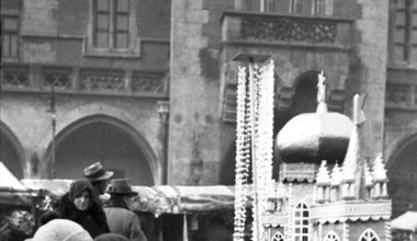 Przedwojenna sprzedaż choinek w Krakowie