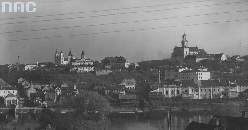 Przedwojenne Grodno: Widok ogólny miasta i rzeki Niemen /Z archiwum Narodowego Archiwum Cyfrowego