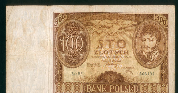 Przedwojenne polskie banknoty /Leszek Kasprzak /Agencja FORUM