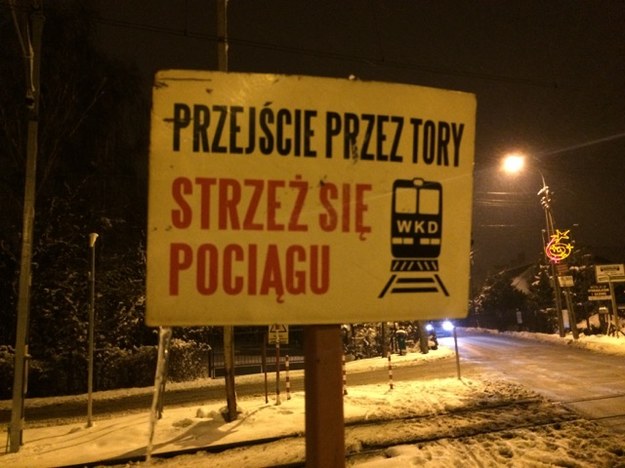 Przejazd kolejowy w podwarszawskiej Granicy /Michał Dobrołowicz /RMF FM