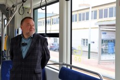 Przejazd techniczny tramwaju do Górki Narodowej