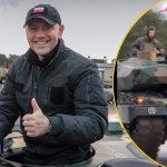 Przejażdżka czołgiem, uściski dłoni. Nawrocki odwiedził żołnierzy na Łotwie