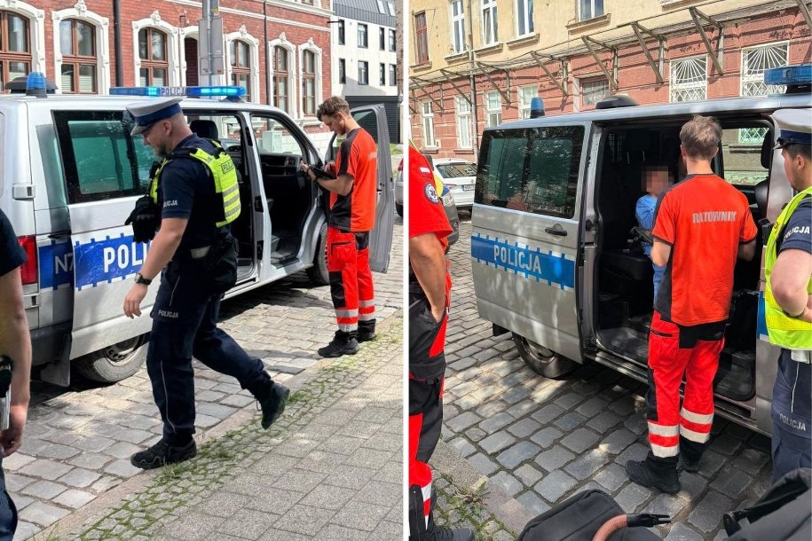 Przejechał na czerwonym, potem uciekał. W aucie dziecko i środki odurzające /POMORSKA POLICJA /