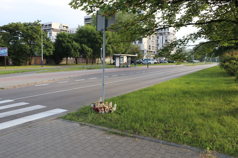 Przejście dla pieszych, gdzie zginął 23-latek /Jacek Skóra /RMF FM