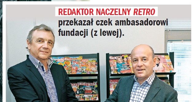 Przekazanie symbolicznego czeku /Rewia