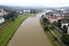 Przekroczony stan ostrzegawczy na Sanie w Przemyślu