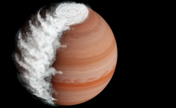 Przełom w badaniach atmosfer planet pozasłonecznych. Poranne chmury na gorącym Jowiszu
