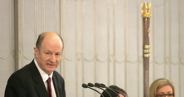 Przemawia Jacek Rostowski, minister finansów RP /AFP