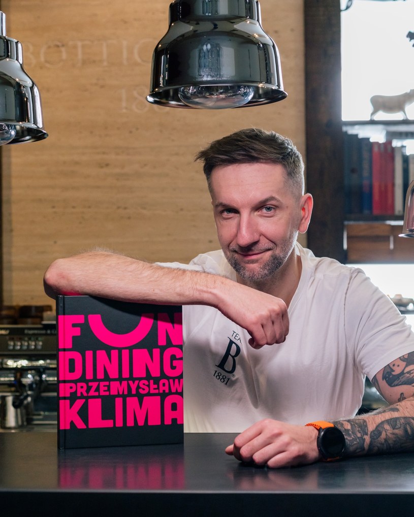 Przemek Klima, autor książki "Fun dining. Prosto i genialnie" /Mili Studio /Archiwum autora
