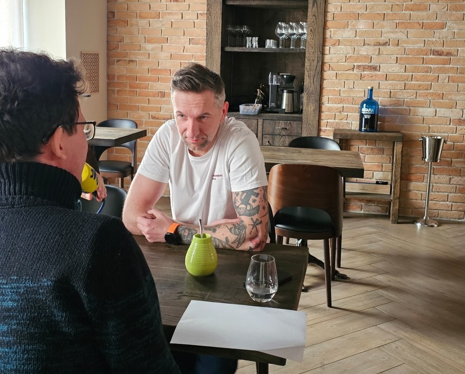 Przemek Klima w czasie wywiadu dla RMF FM /Magdalena Wojtoń /RMF FM