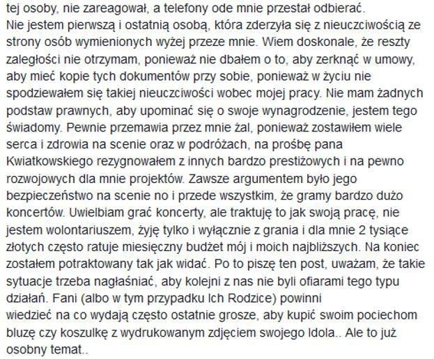 Przemek Świerk na Facebooku /