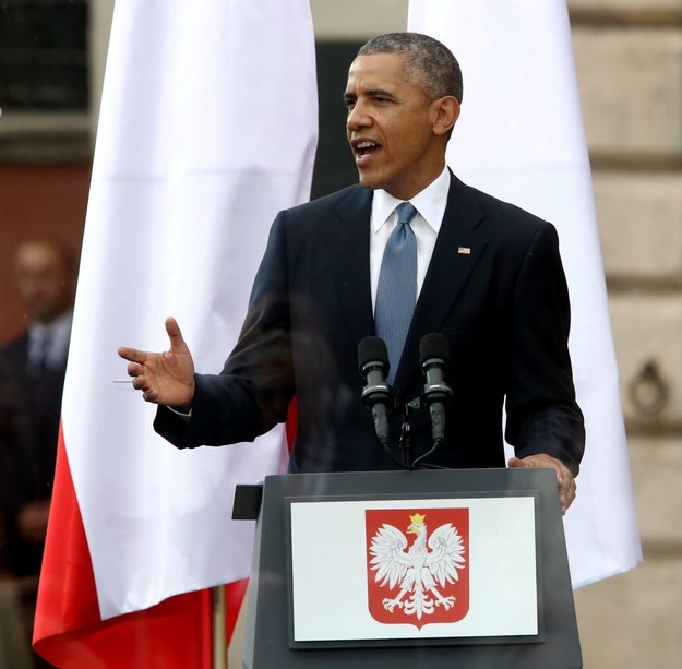 Przemówienie Baracka Obamy w Warszawie /Tomasz Gzell /PAP