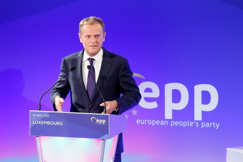 Przemówienie Donalda Tuska /PAP/EPA
