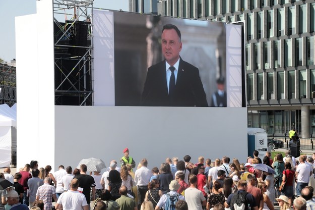 Przemówienie prezydenta Andrzeja Dudy /	Wojciech Olkuśnik /PAP