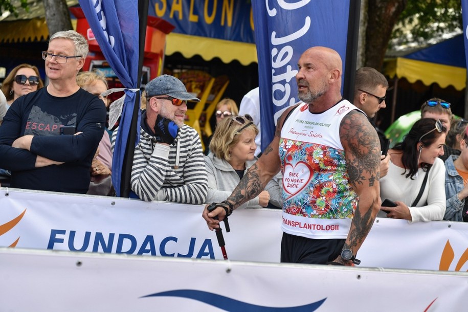 Przemysław Saleta w poprzednich edycji Biegu po Nowe Życie na trasie w Wiśle /Michał Meissner /PAP