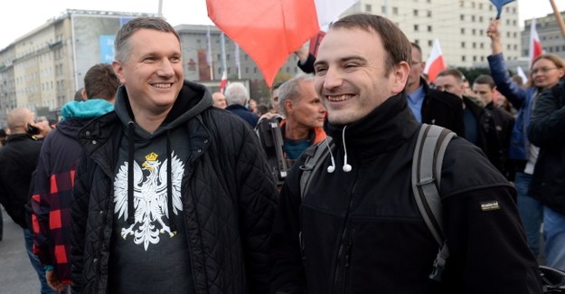 Przemysław Wipler na Marszu Niepodległości /PAP/Jacek Turczyk /PAP