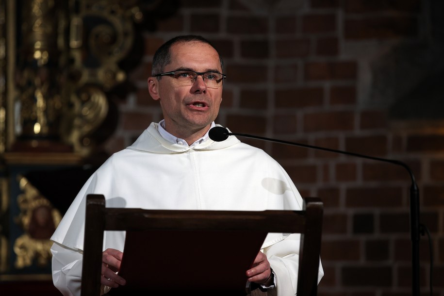 Przeor klasztoru o. Paweł Klimczak OP /	Łukasz Gągulski /PAP