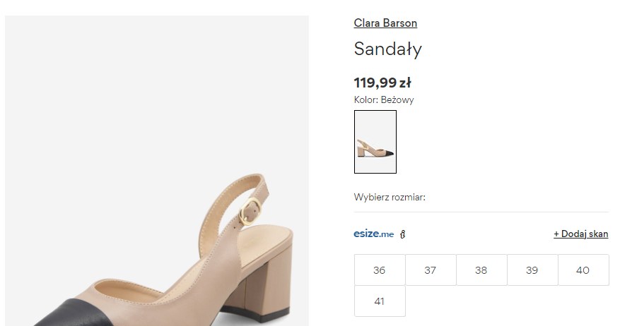 Przepiękne czółenka w styl Chanel Źródło: https://ccc.eu/pl/damskie/buty/sandaly/sandaly-clara-barson-rachelle-wyl3262-3-bezowy-1 /CCC/zrzut ekranu /INTERIA.PL