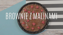 Przepis na brownie z malinami