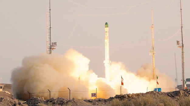 Przeprowadzono drugi test rakietowej wyrzutni satelitów /IRANIAN DEFENCE MINISTRY HANDOUT /PAP/EPA