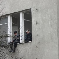 Przepychanki ze squattersami w Warszawie