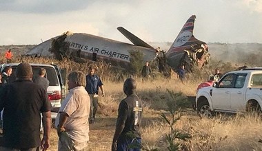 Przerażające nagranie katastrofy samolotu w RPA wykonane przez pasażera