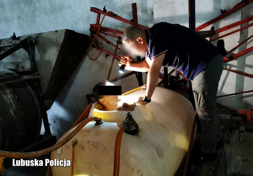 Przestępca znalazł nietypową kryjówkę /Lubuska policja /