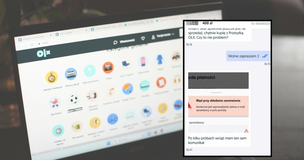 Przesyłka OLX z błędem? Uważaj, to kolejne oszustwo /Anna Golaszewska/East News, Canva.com /