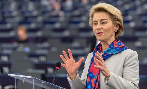 Przewodnicząca KE Ursula von der Leyen /Patrick Seeger  /PAP/EPA