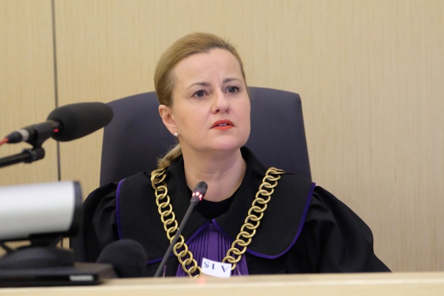 Przewodnicząca składu sędziowskiego Magdalena Grzybek /Jakub Kaczmarczyk /PAP