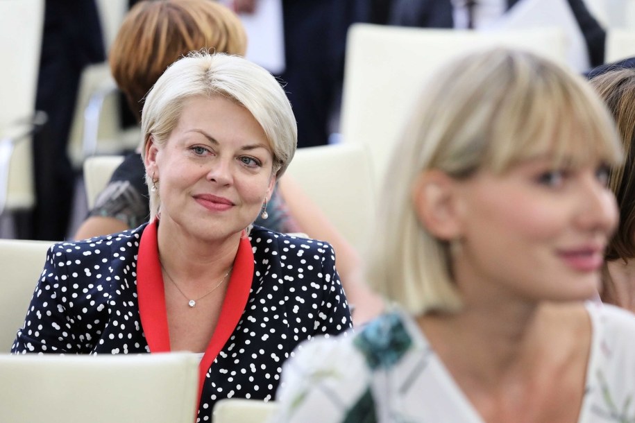 Przewodnicząca Związku Polaków na Białorusi Andżelika Borys / 	Tomasz Gzell    /PAP